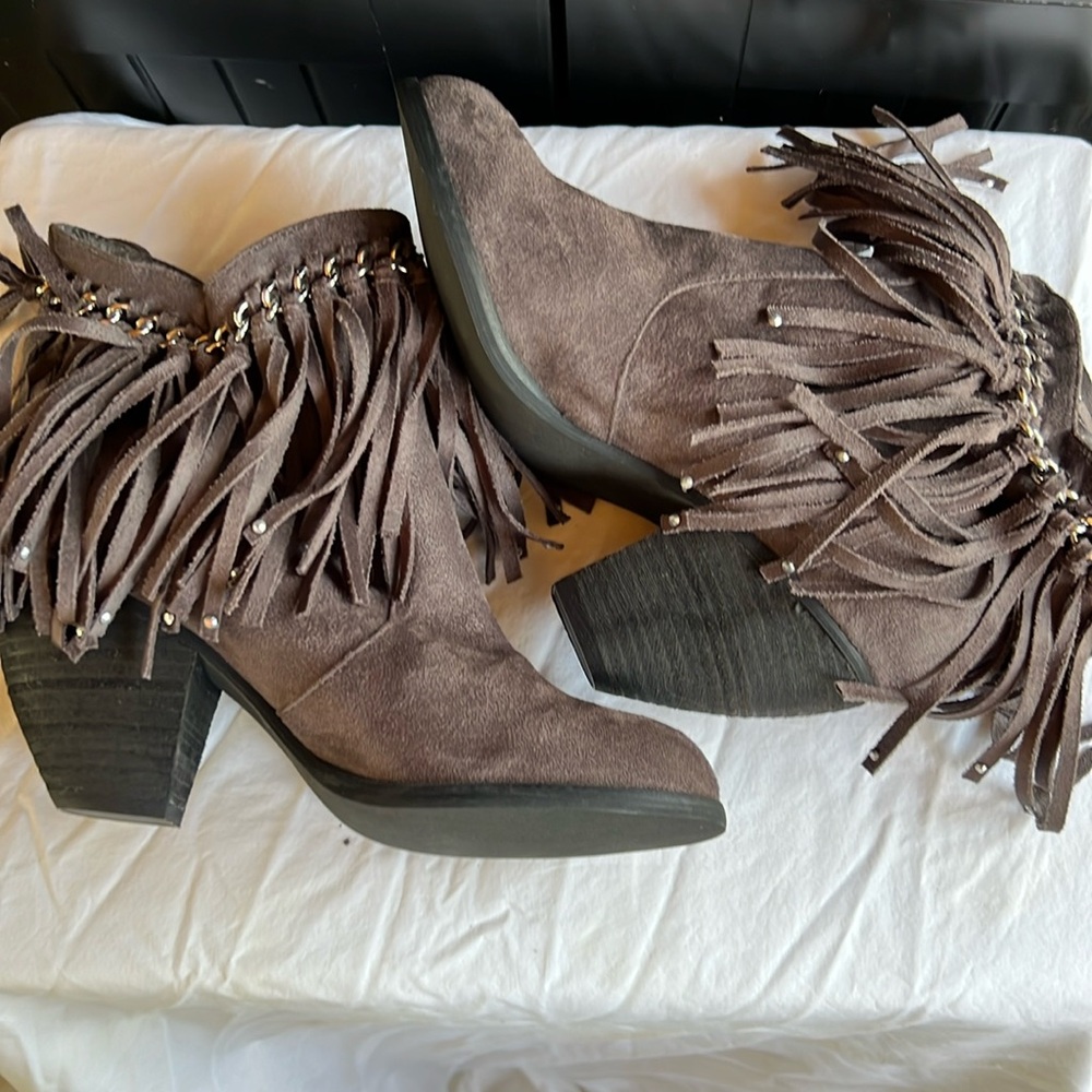 Not Rated Ayita Bootie Gray 7.5 NEW